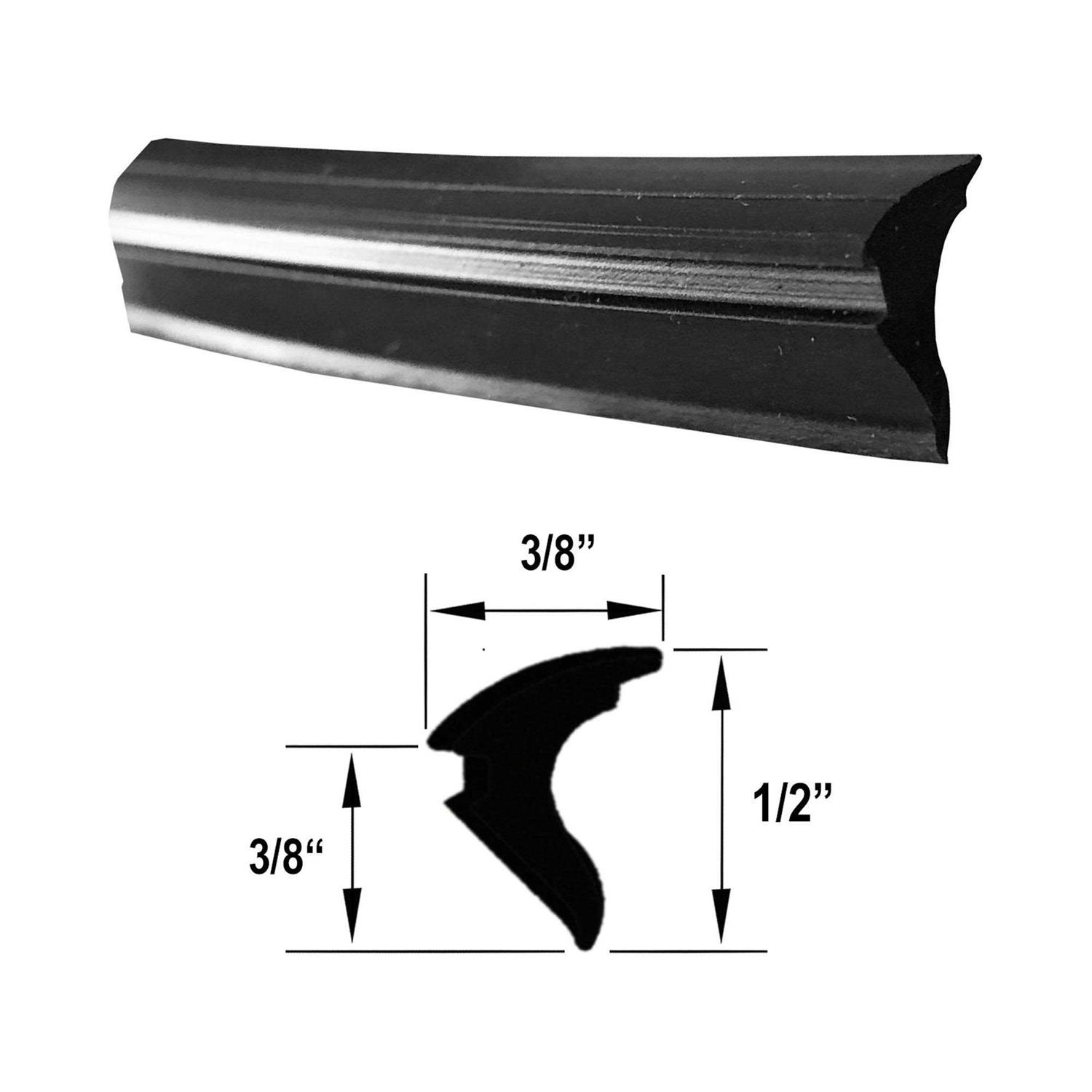 Gordon Glass Roll-in Universal Replacement Glazing Vinyl Spline for Framed Shower Doors - Image 2