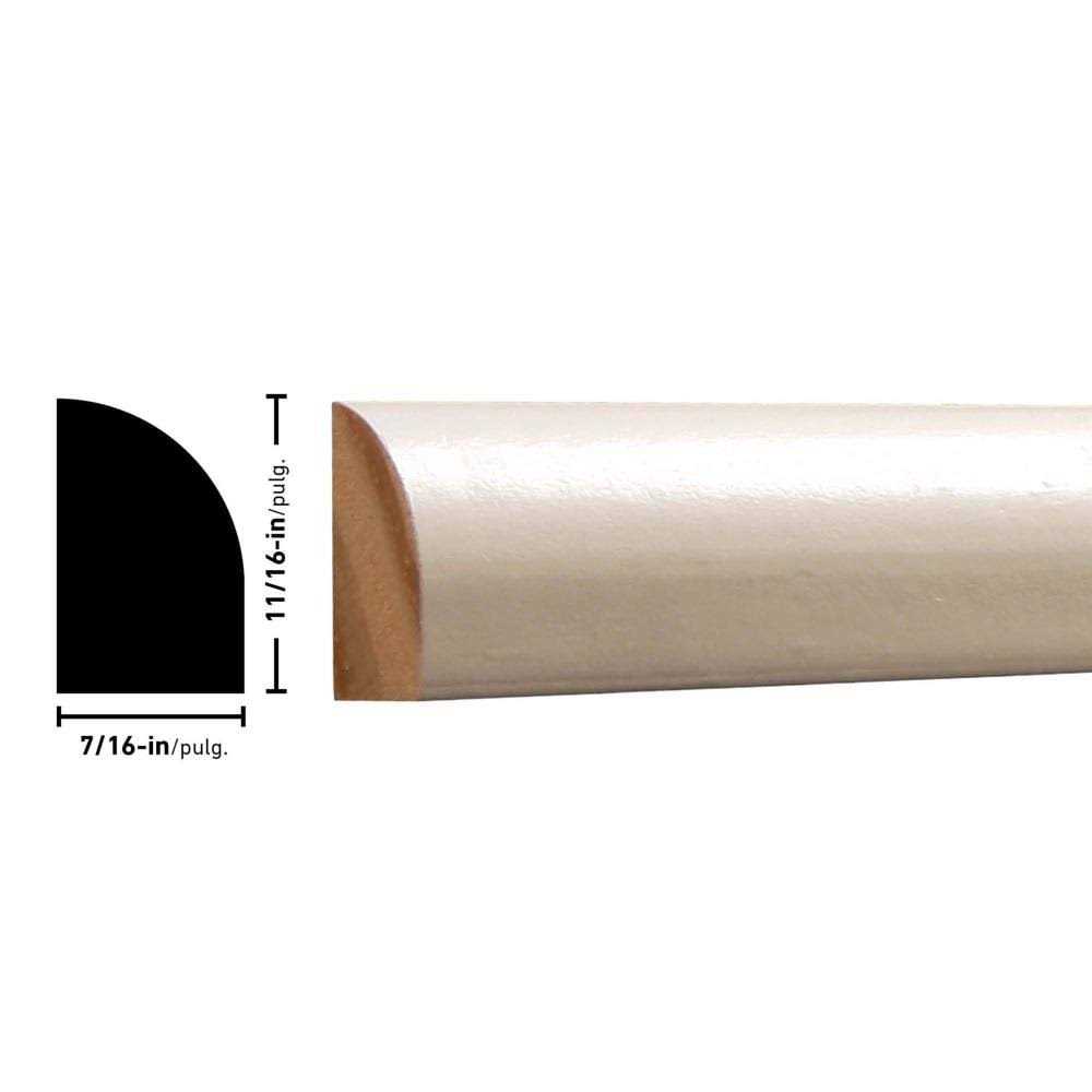 RELIABILT 7/16 12-ft Craftsman Primed Pine Quarter Round Moulding - Image 4