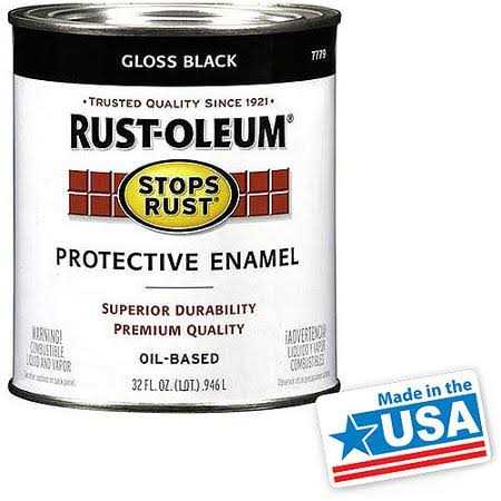 Black Rust-Oleum Stops Rust Gloss Protective Enamel - Image 3