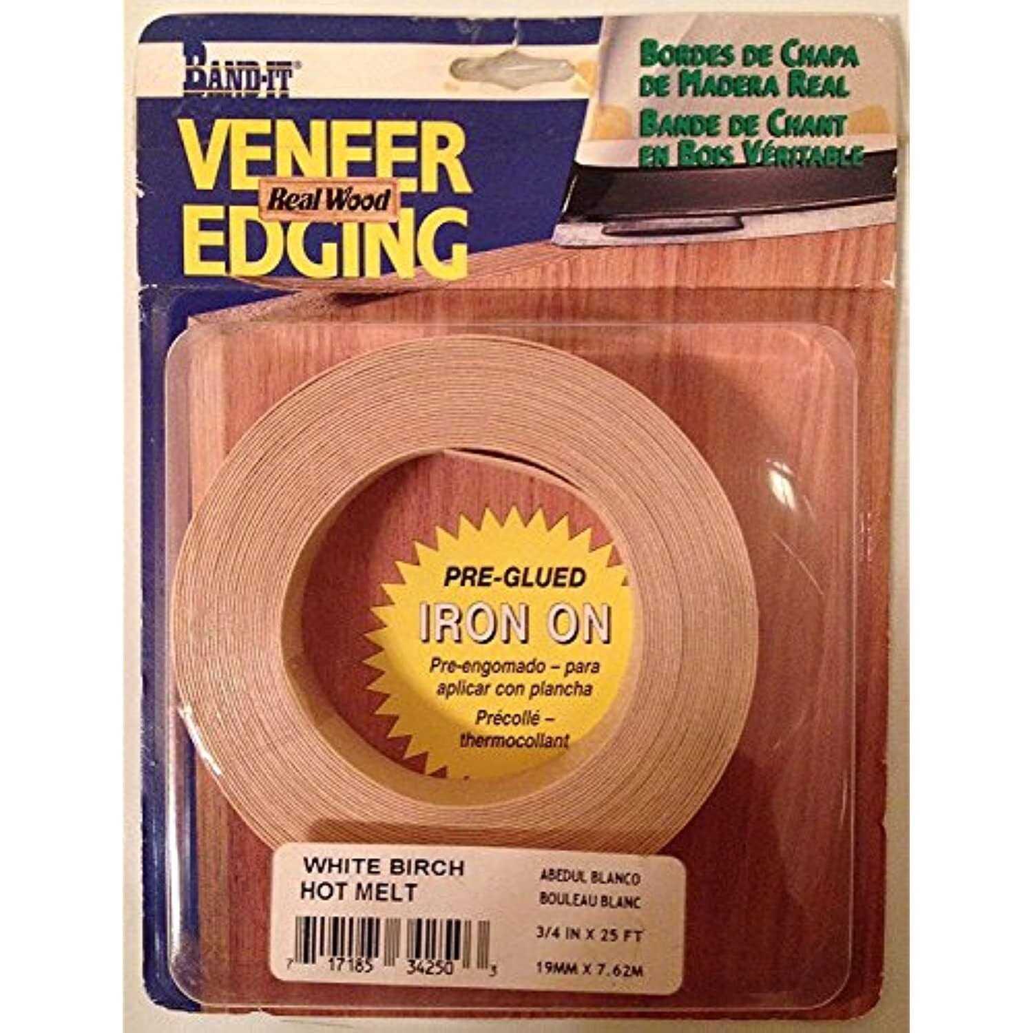 Band-It 34250 0.75 in. x 25 ft. White Birch Wood Veneer Edge Banding - Image 5