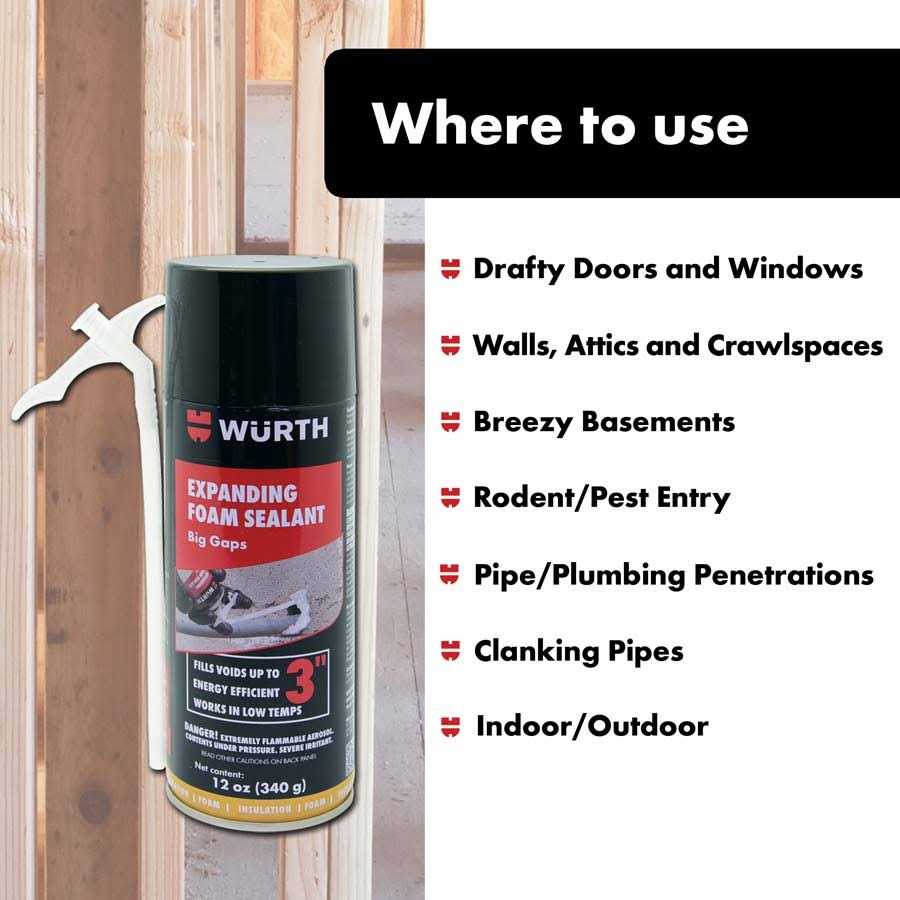 Wurth Expanding Foam Sealant - Image 3