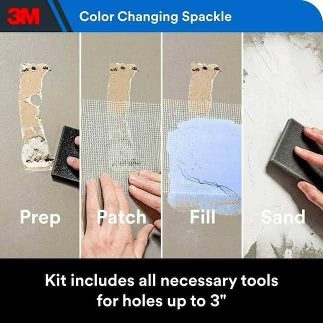 3M High Strength Hole Repair Kit Color Changing Spackling Compound - Image 4