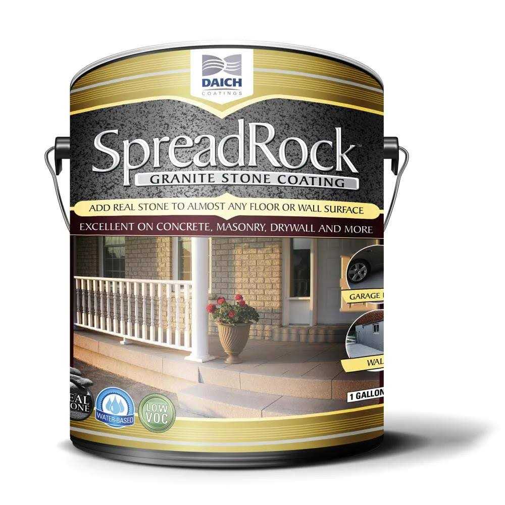 SpreadRock Granite Stone Coating Satin Interior/Exterior Concrete Resurfacer and Sealer