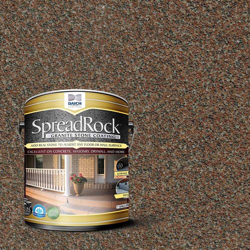 SpreadRock Granite Stone Coating Satin Interior/Exterior Concrete Resurfacer and Sealer