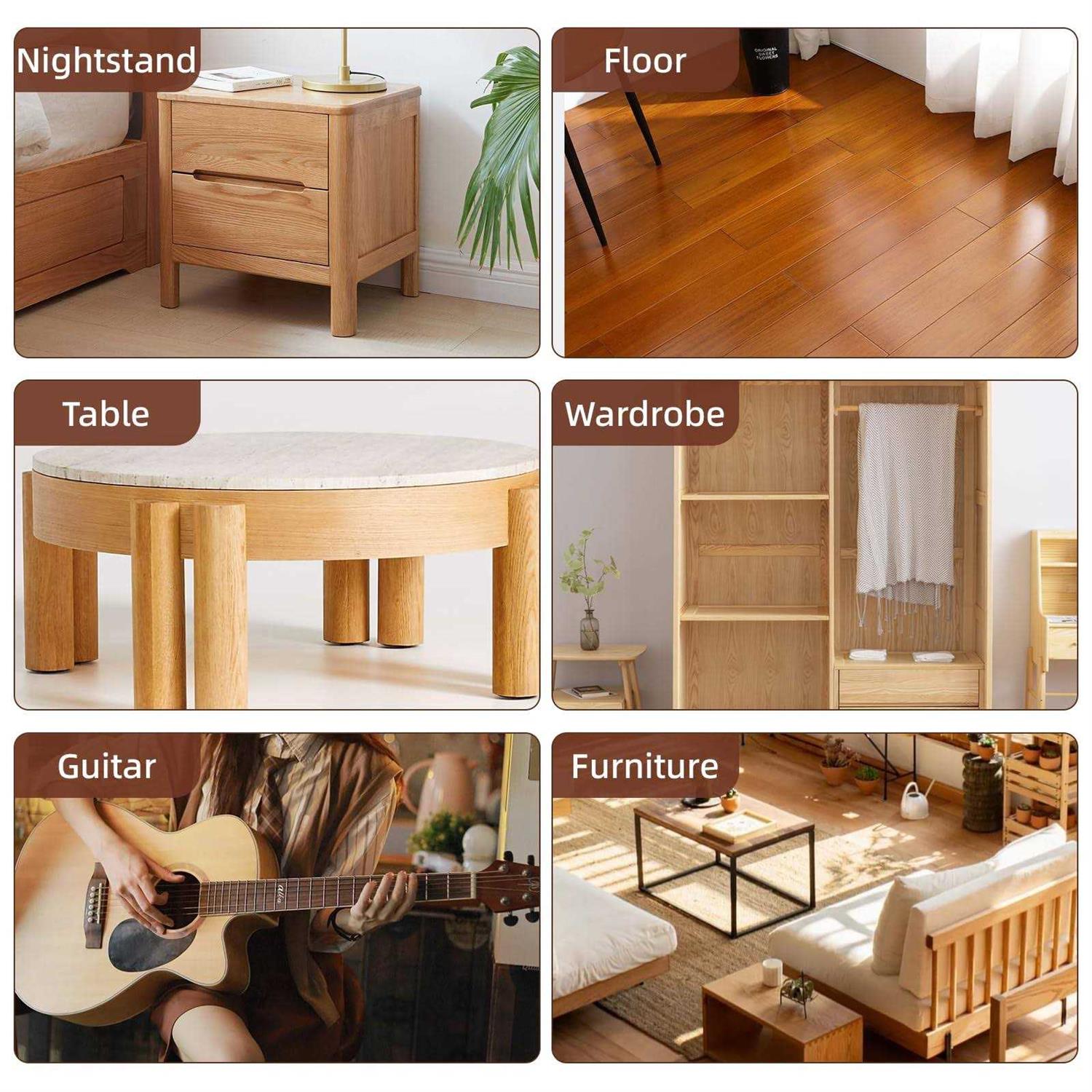 BONCART Wood Filler,Wood Putty,Wood Filler Paintable,Wood Repair Putty Stainable,9.87 Ounce - Image 2