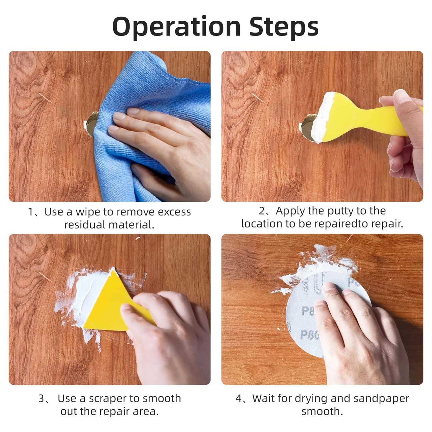 BONCART Wood Filler,Wood Putty,Wood Filler Paintable,Wood Repair Putty Stainable,9.87 Ounce - Image 3