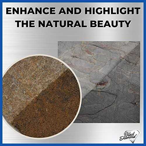 Black Diamond Stoneworks Color Enhancer Sealer for All-Natural Stone and Pavers. Marble - Image 3