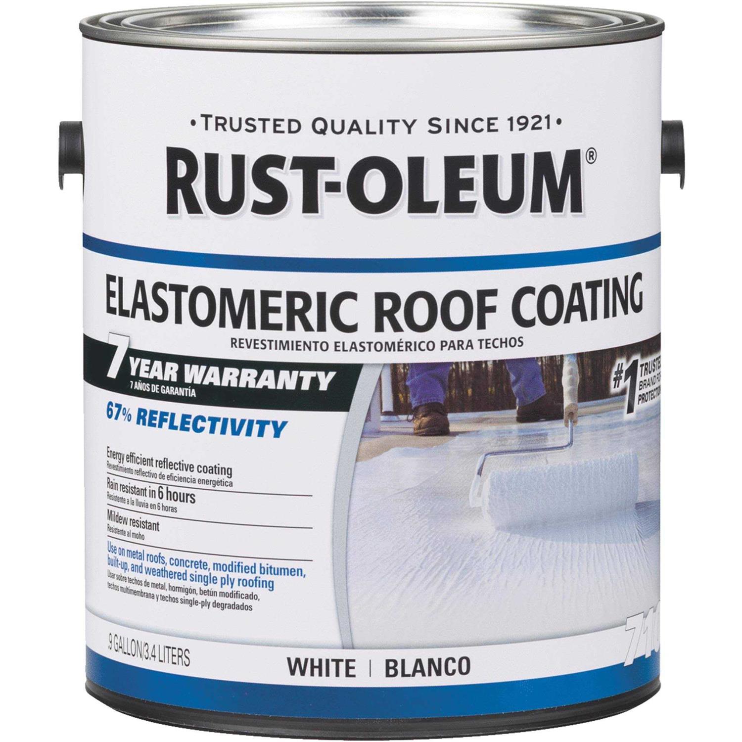 White Rust-Oleum Elastomeric Roof Coating 301904 - Image 3