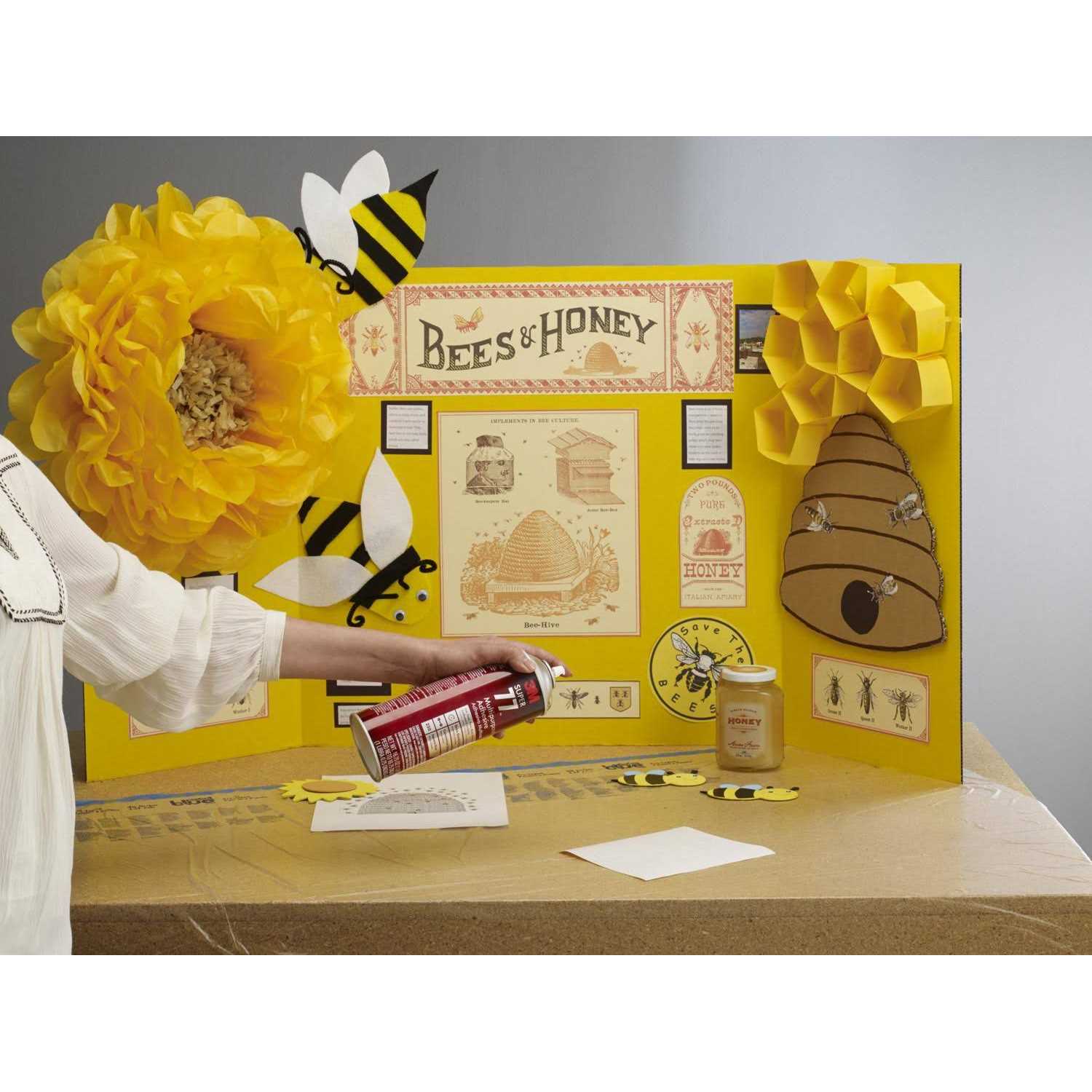 3m 7.3 oz Super 77 Spray Glue Multipurpose Bond Adhesive for Masonry - Image 5