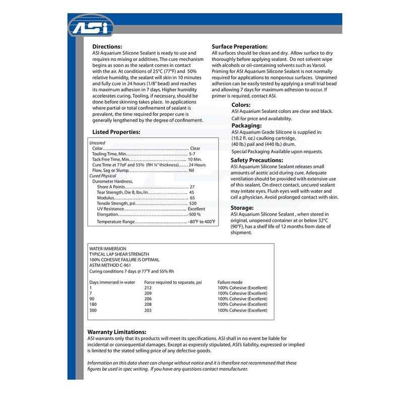 Asi Aquarium Silicone Sealant - Image 5