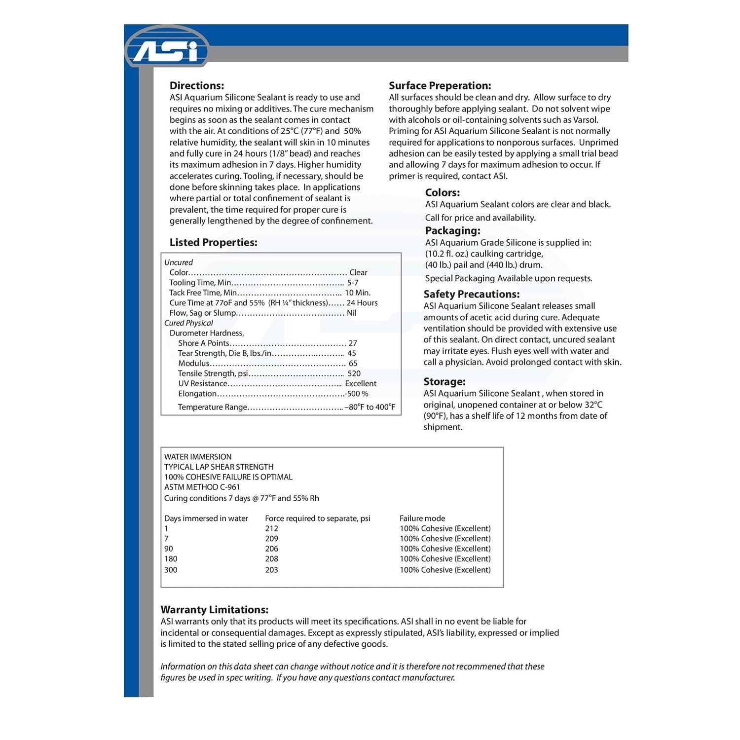 Asi Aquarium Silicone Sealant - Image 4