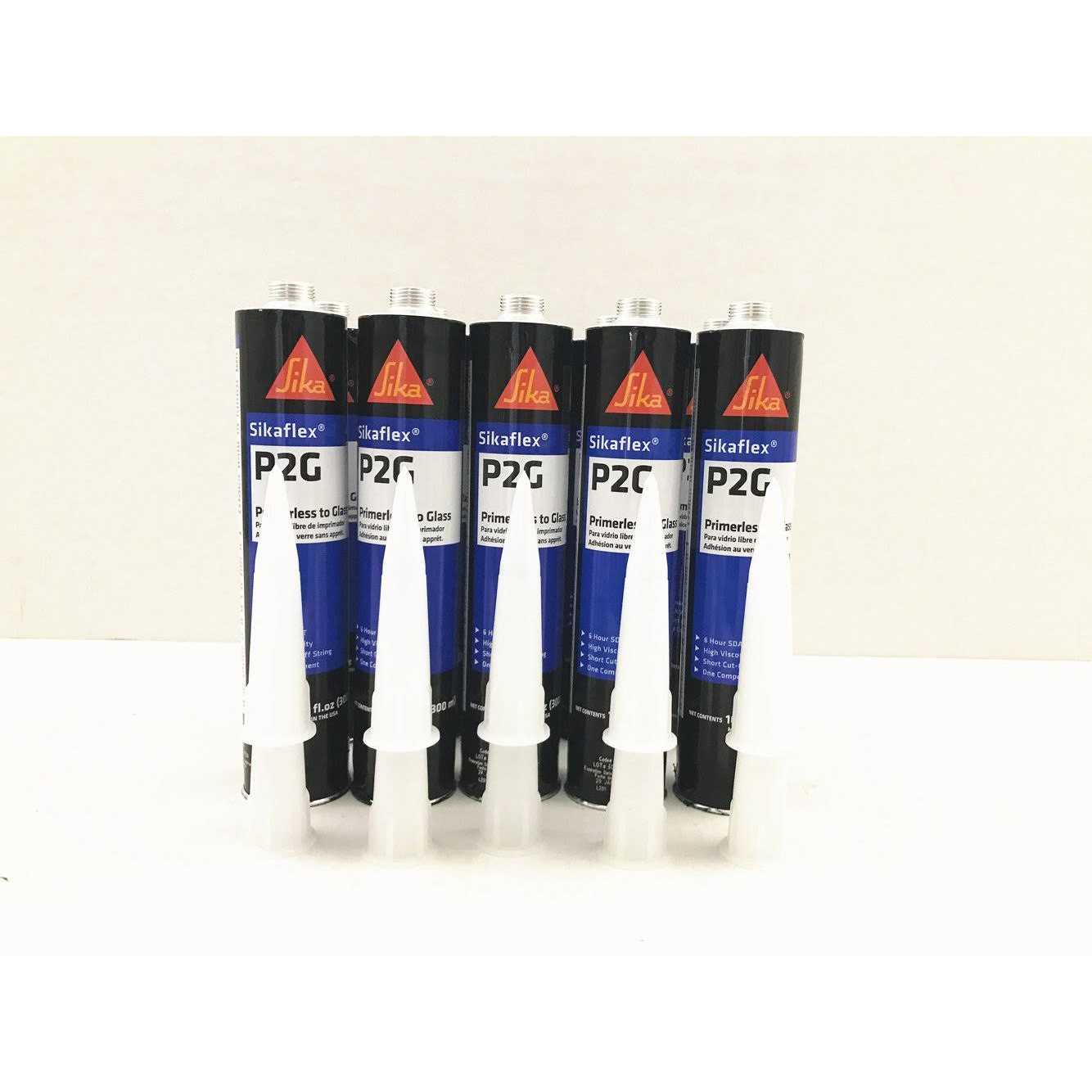 Auto Glass Sealant Windshield Urethane Glue Sikaflex P2G Primerless Adhesive x 2