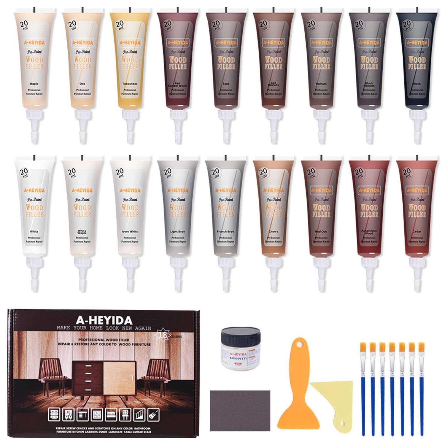 Wood Furniture Repair Kit Wood Filler Hardwood Floor Scratch Repair Furniture Touch Up Kit - Image 4