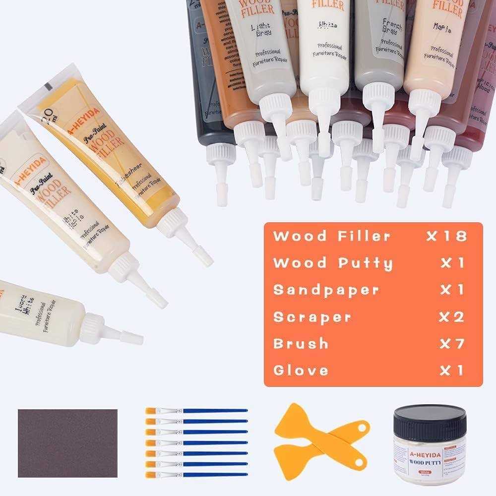 Wood Furniture Repair Kit Wood Filler Hardwood Floor Scratch Repair Furniture Touch Up Kit - Image 5