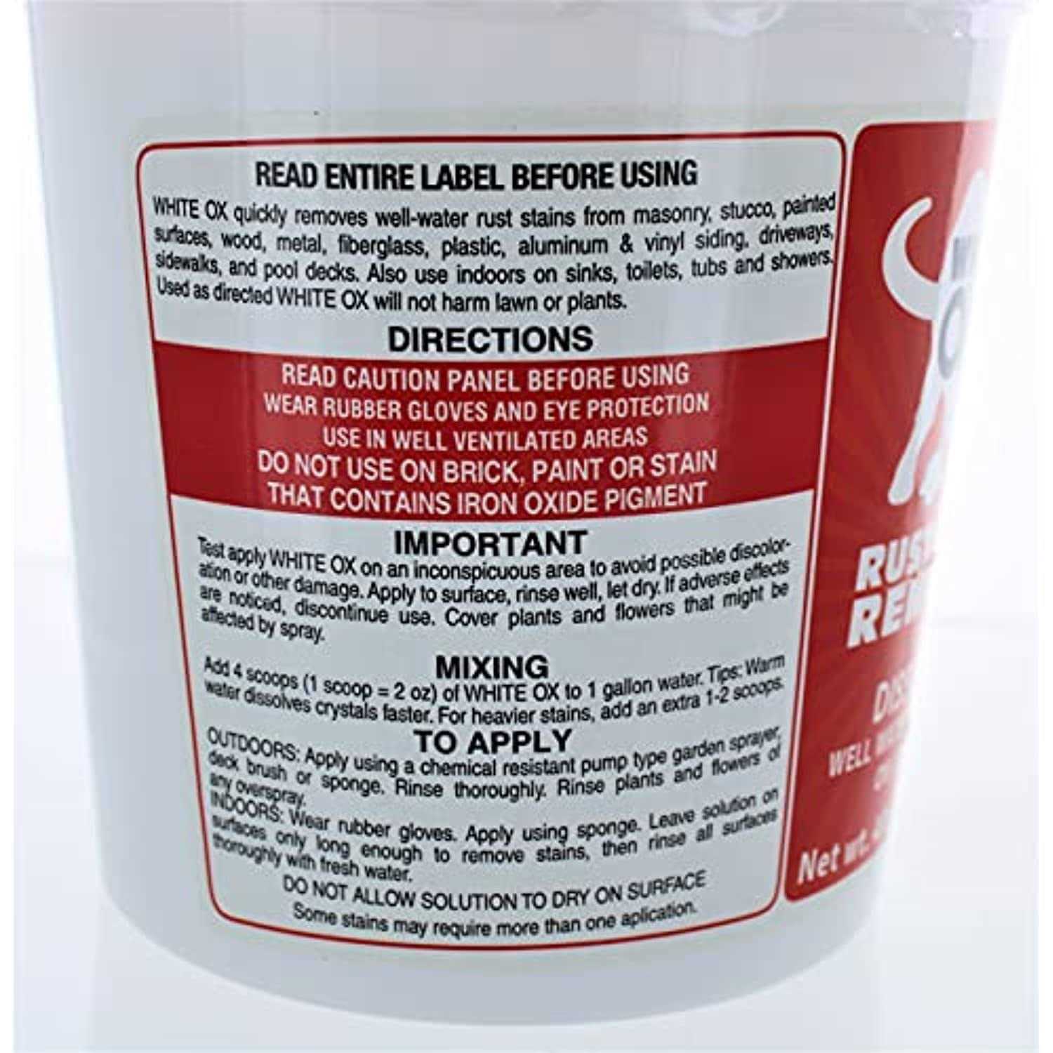 White Ox 64 oz Rust Remover - Image 4