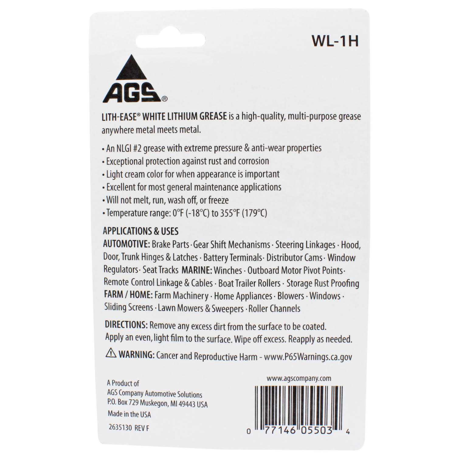 AGS White Lithium Grease - Image 3