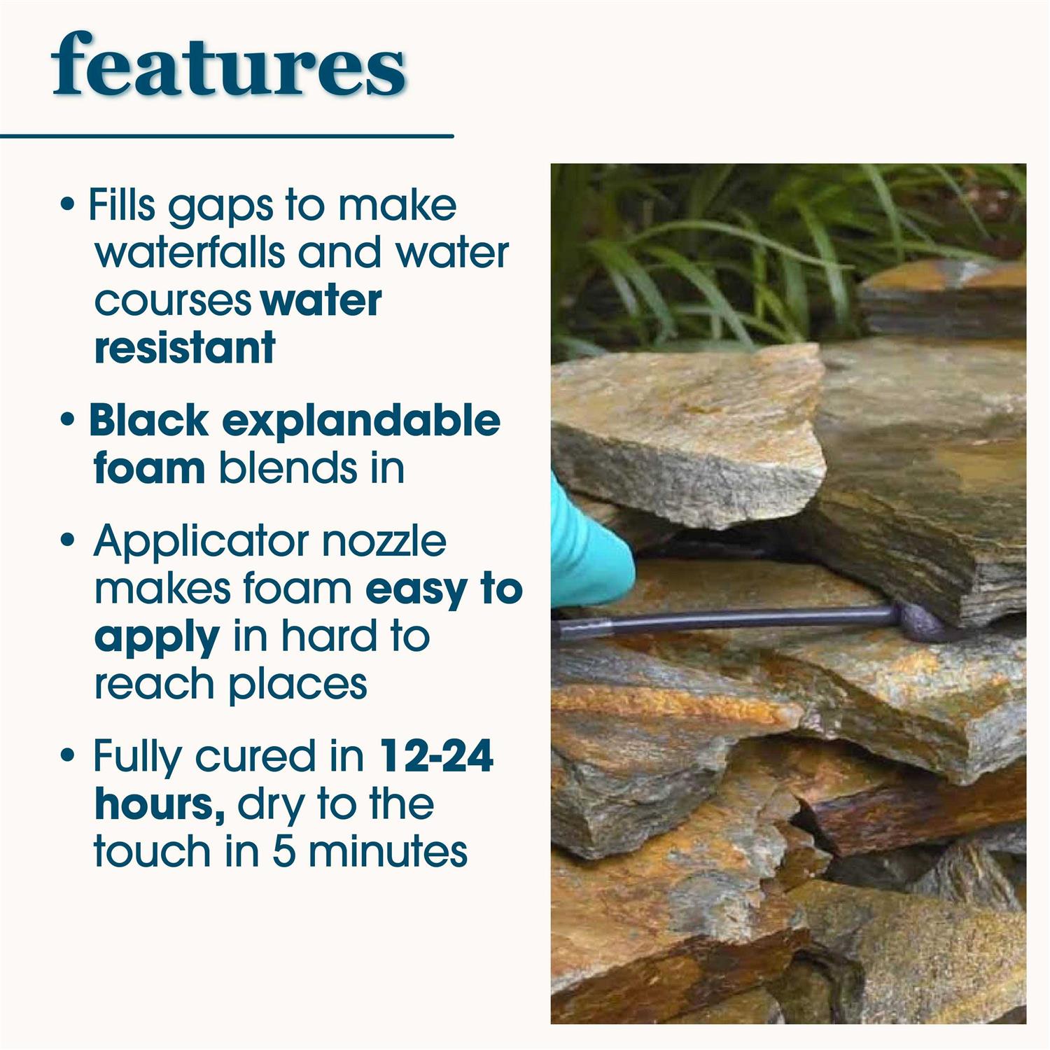 smartpond Black Pond Foam Sealer - Image 2