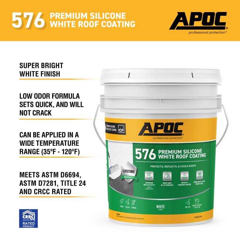 APOC Eterna-Kote Silicone Reflective Roof Coating - Image 5