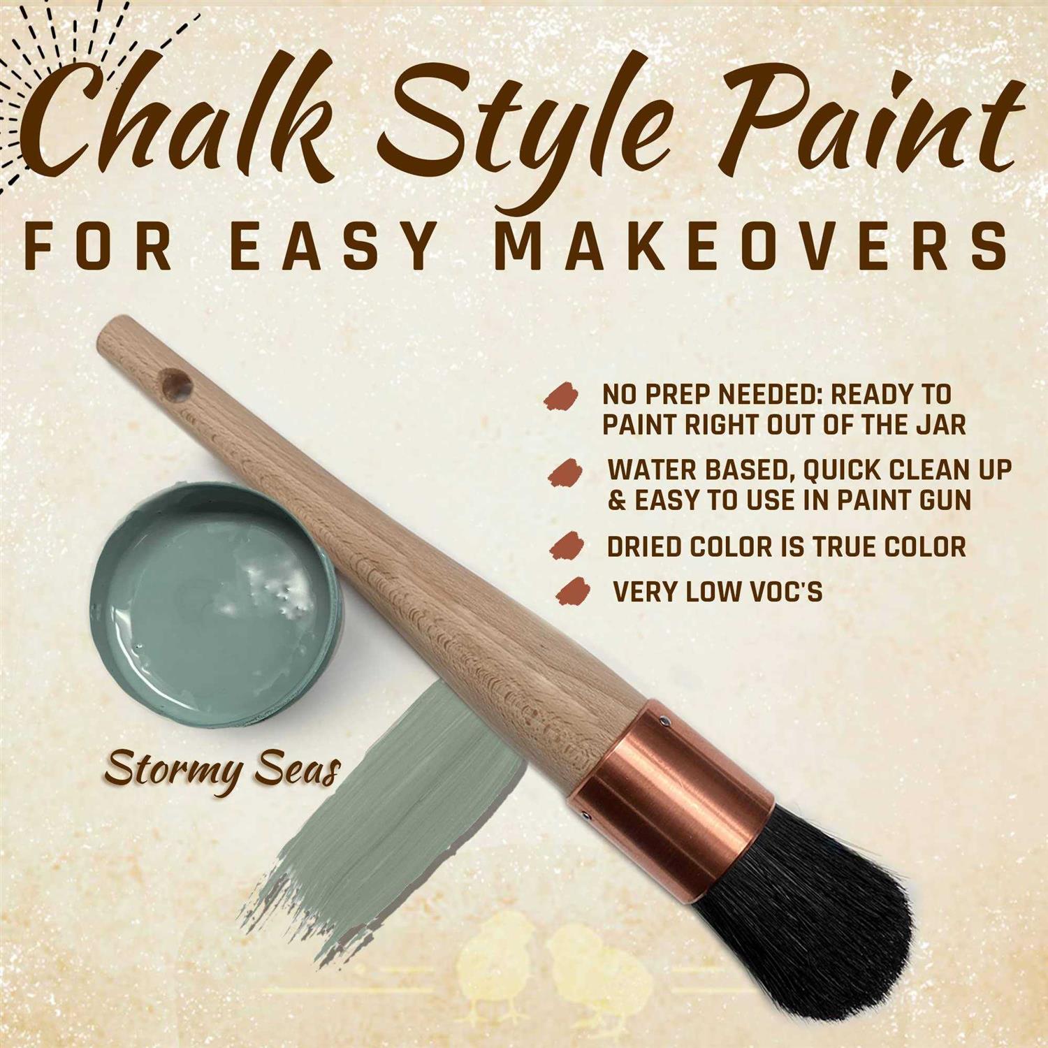 Chalky Chicks Premium Chalk Style Paint for Furniture Home Decor & DIY Crafts Eco Friendly No Sanding - Image 3