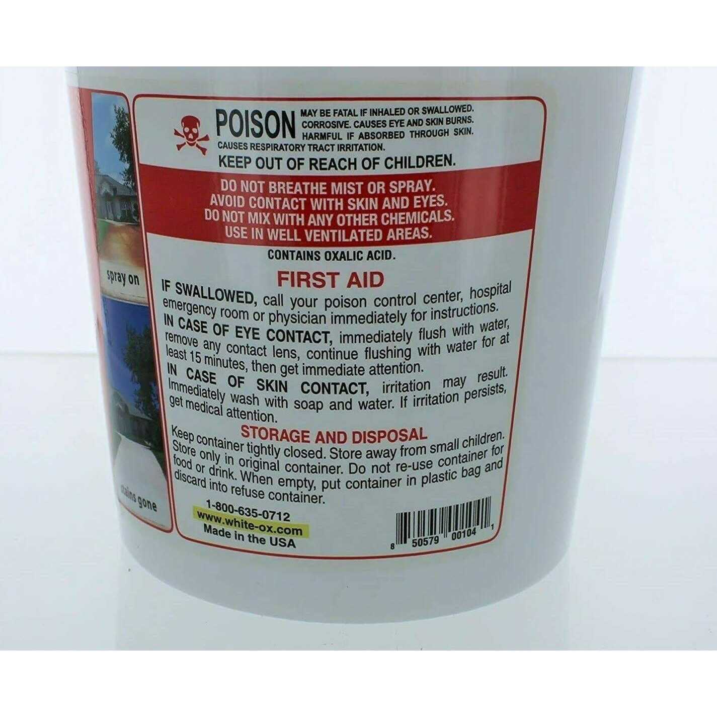White Ox 16 oz Rust Remover - Image 4