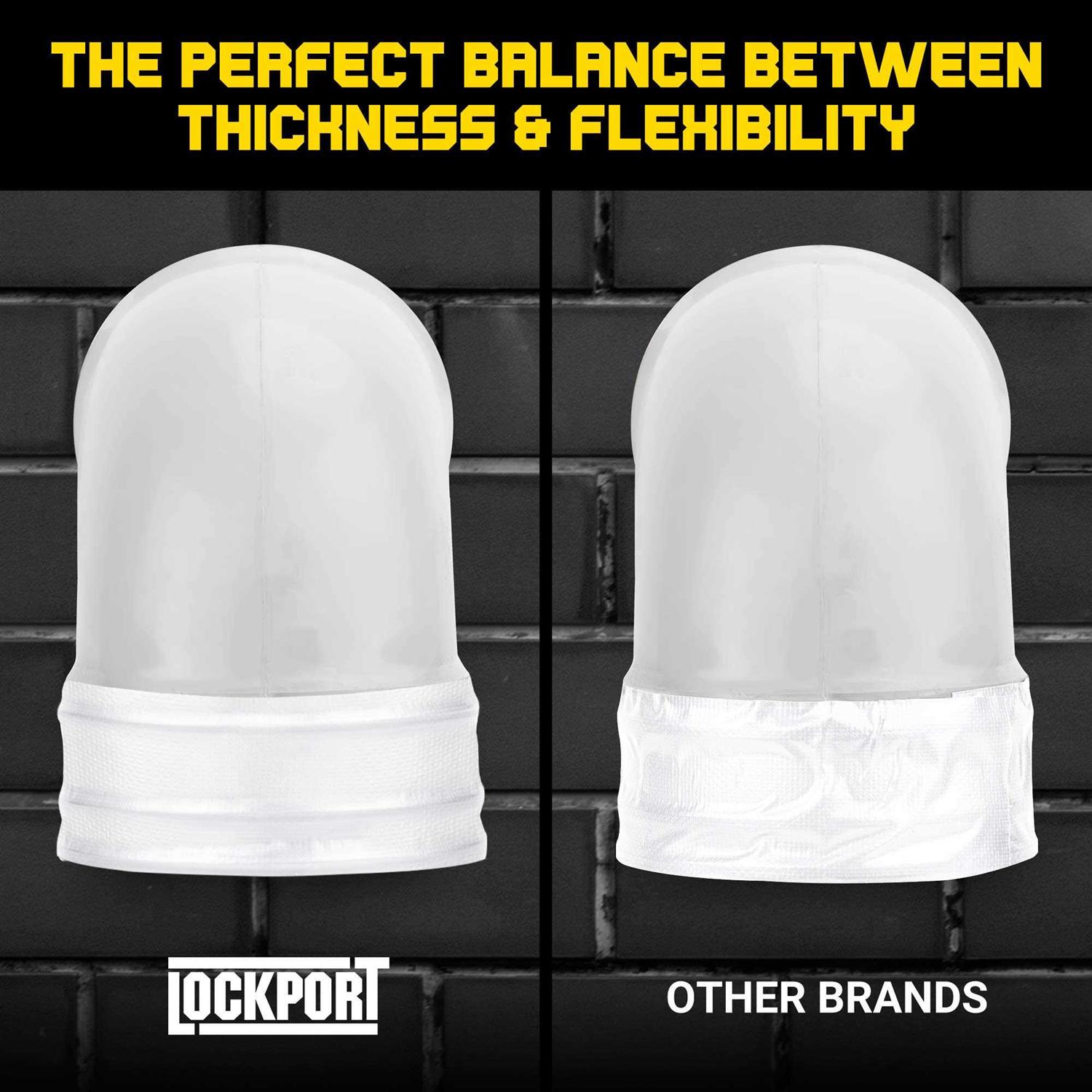 Lockport Duct Tape Heavy Duty 5 Roll Multi Pack Silver 90 Feet x 2 Inch - Image 2