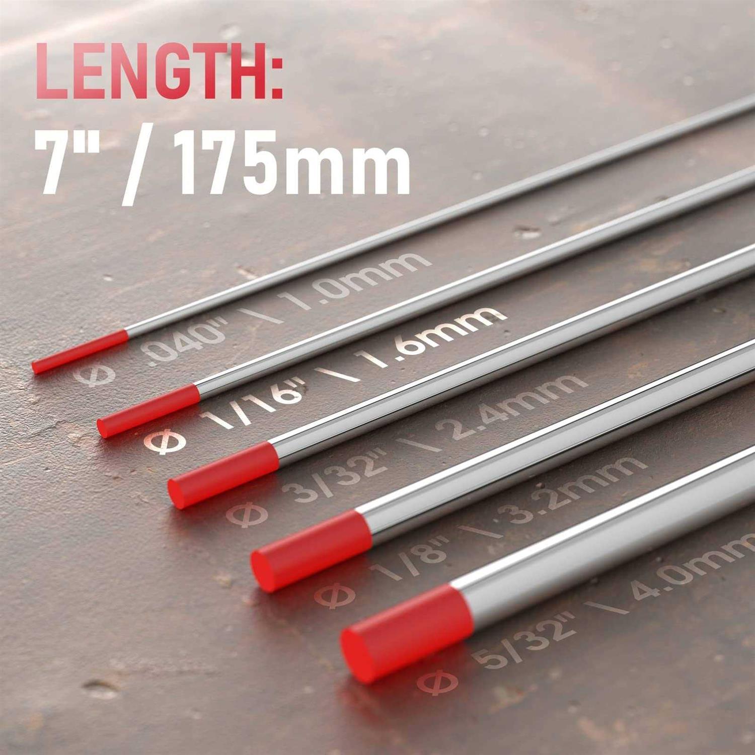 YESWELDER Tig Welding Tungsten Electrode 2% Thoriated - Image 5