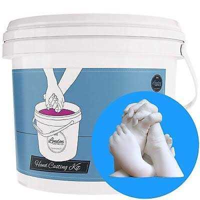 XL DIY Hands Casting Kit for Up to 6 People Includes Wood Base - Image 4
