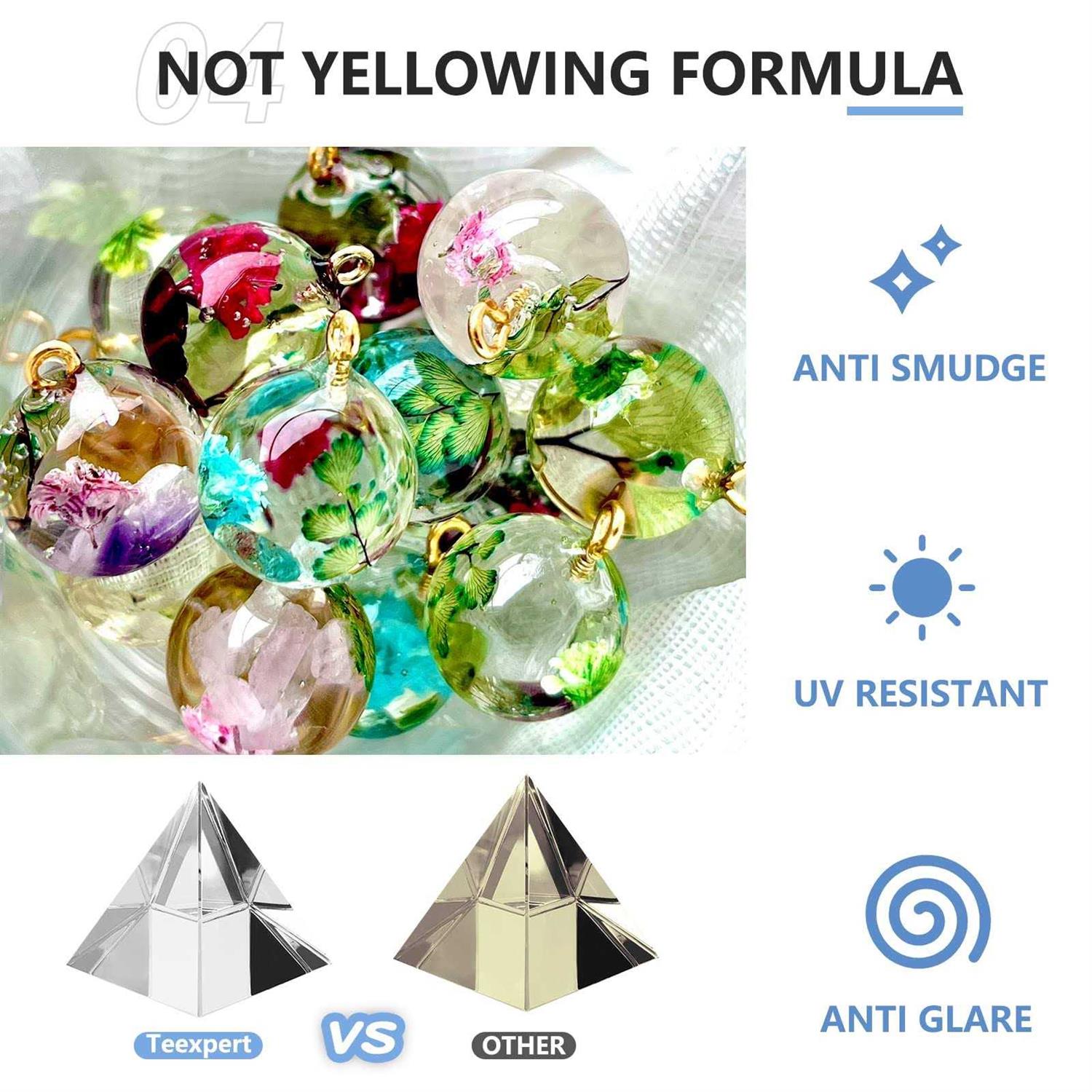 Teexpert Crystal Clear Epoxy Resin Kit Self-Leveling Coating and Casting Resin, High-Gloss & Bubbles Free Resin and Hardener Kit for DIY Art - Image 4