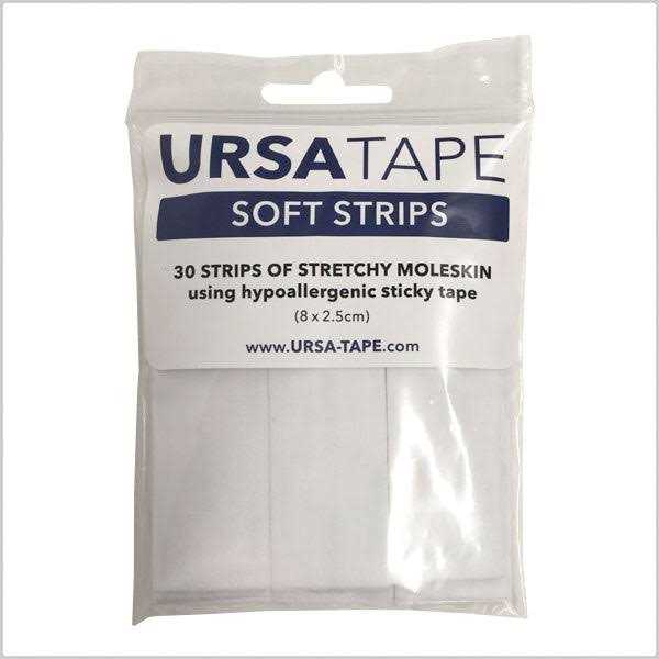 URSA Tape Stretchy Moleskin Fabric Tape 30 Blister Tape Strips Heavy-Duty Blister Prevention Tape - Image 4