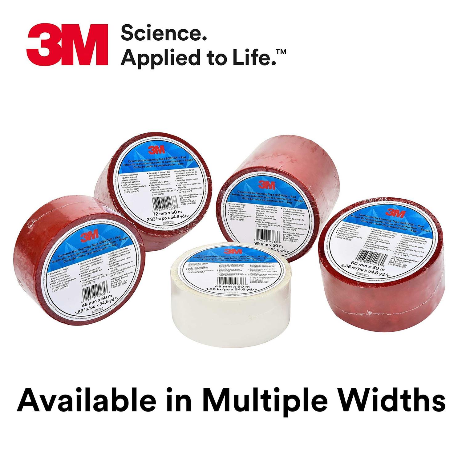 3M 8087CW Construction Seaming Tape Red - Image 3