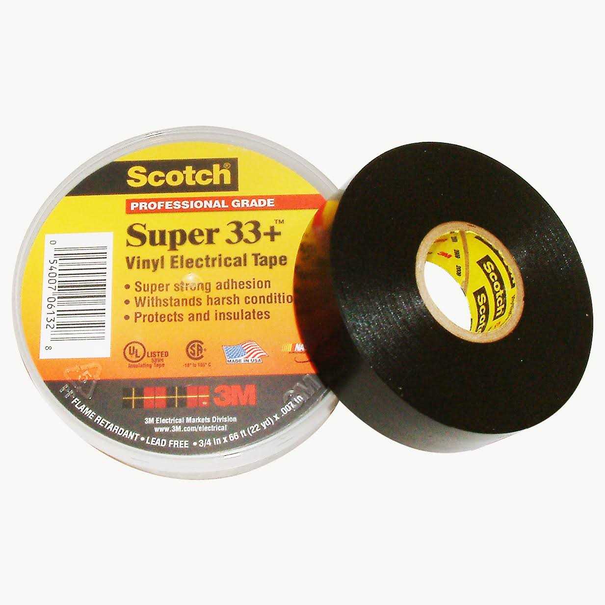 3M Scotch 33+ Super Vinyl Electrical Tape 06130 - Image 4