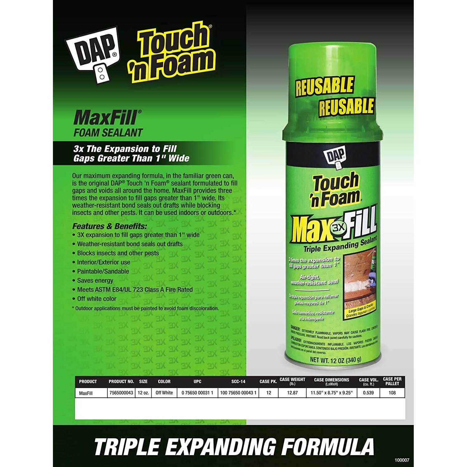 Touch 'n Foam Expanding Sealant - Image 4