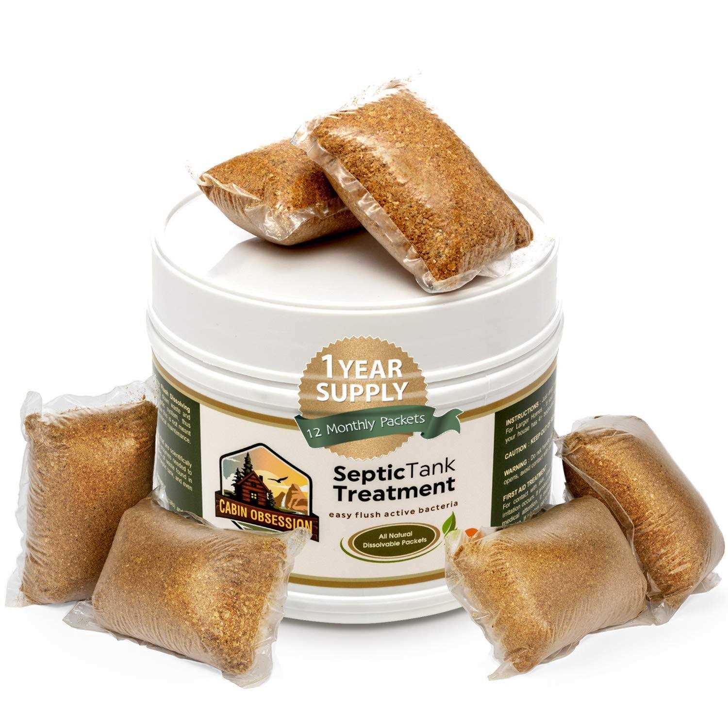 Septic Tank Treatment 1 Year Supply of Dissolvable Easy Flush Live Bacteria Packets - Image 2