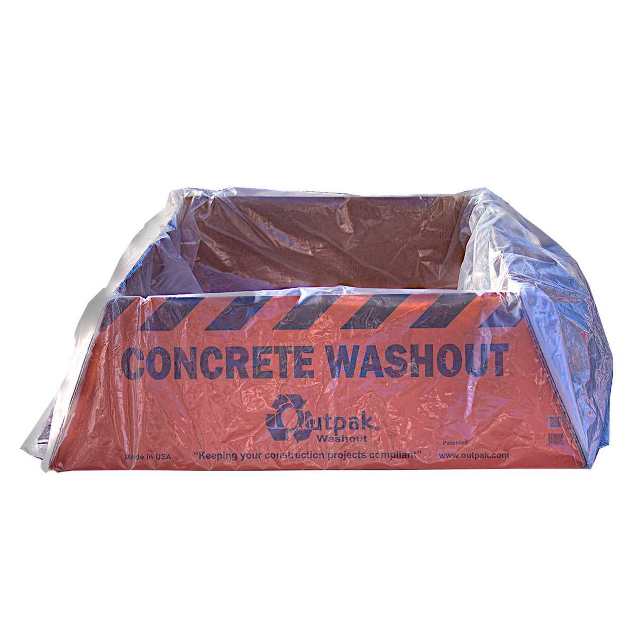 Outpak Washout Construction Washout Corrugated Cardboard