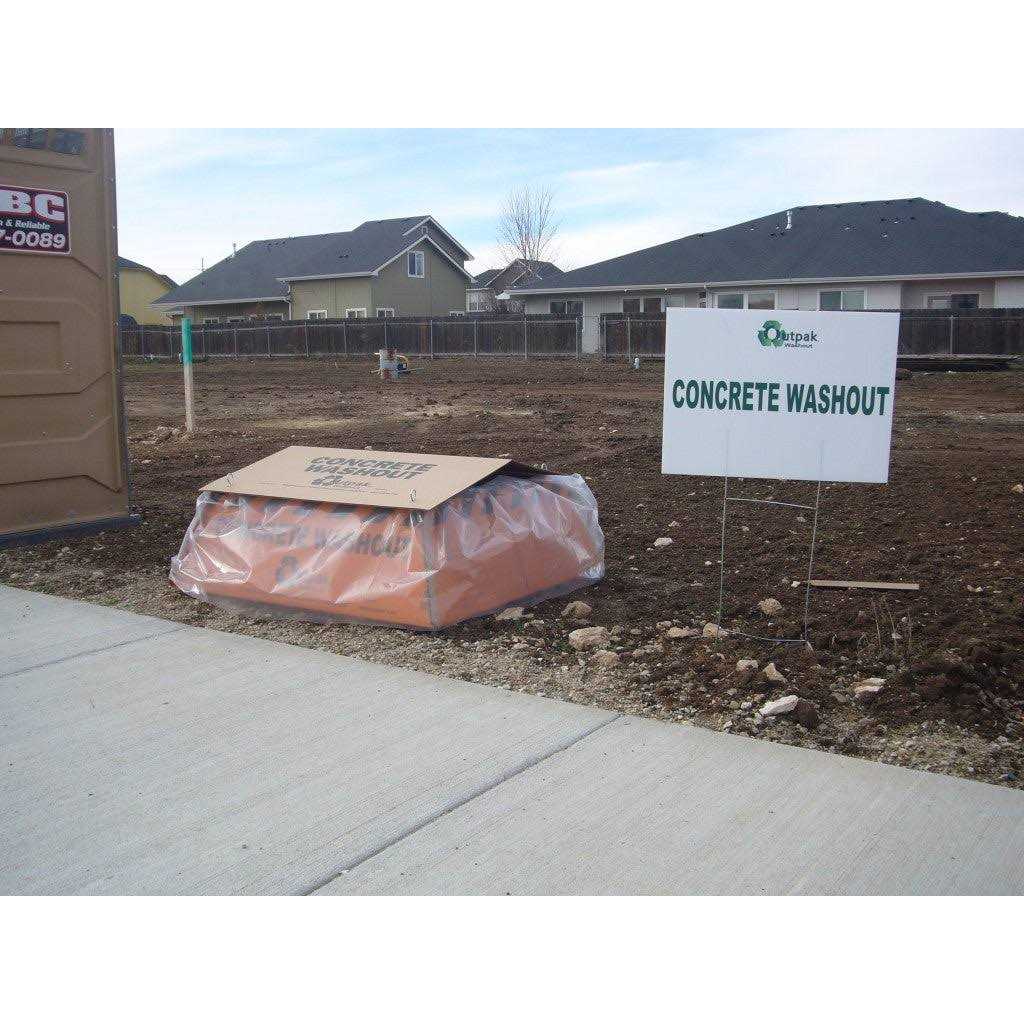 Outpak Washout Construction Washout Corrugated Cardboard - Image 3