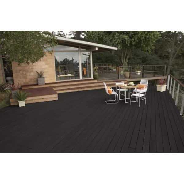 BEHR Premium 1 gal. #ST-102 Slate Semi-Transparent Waterproofing Exterior Wood Stain and Sealer - Image 4