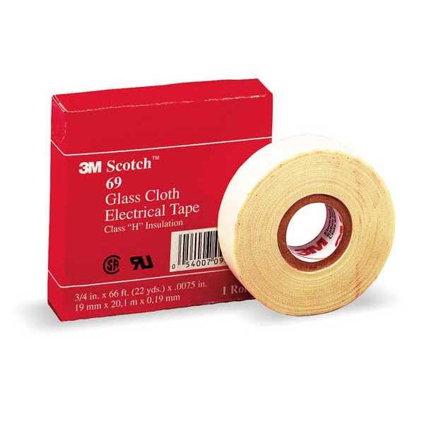 3M 69 Glass Cloth Electrical Tape - Image 4
