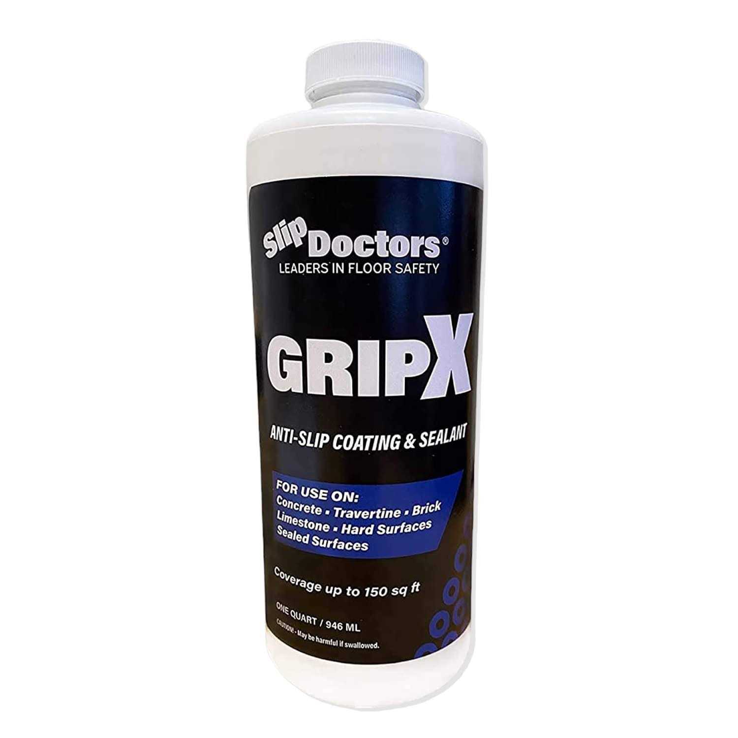 SlipDoctor's GripX Non-Slip Coating and Sealant for Indoor and Outdoor Tiles, Concrete and Natural Stone
