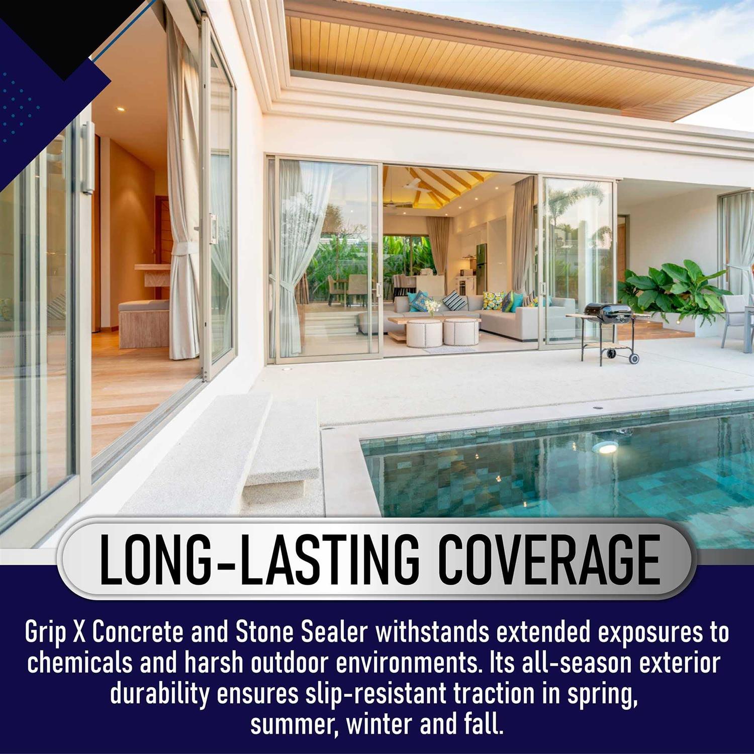 SlipDoctor's GripX Non-Slip Coating and Sealant for Indoor and Outdoor Tiles, Concrete and Natural Stone - Image 3