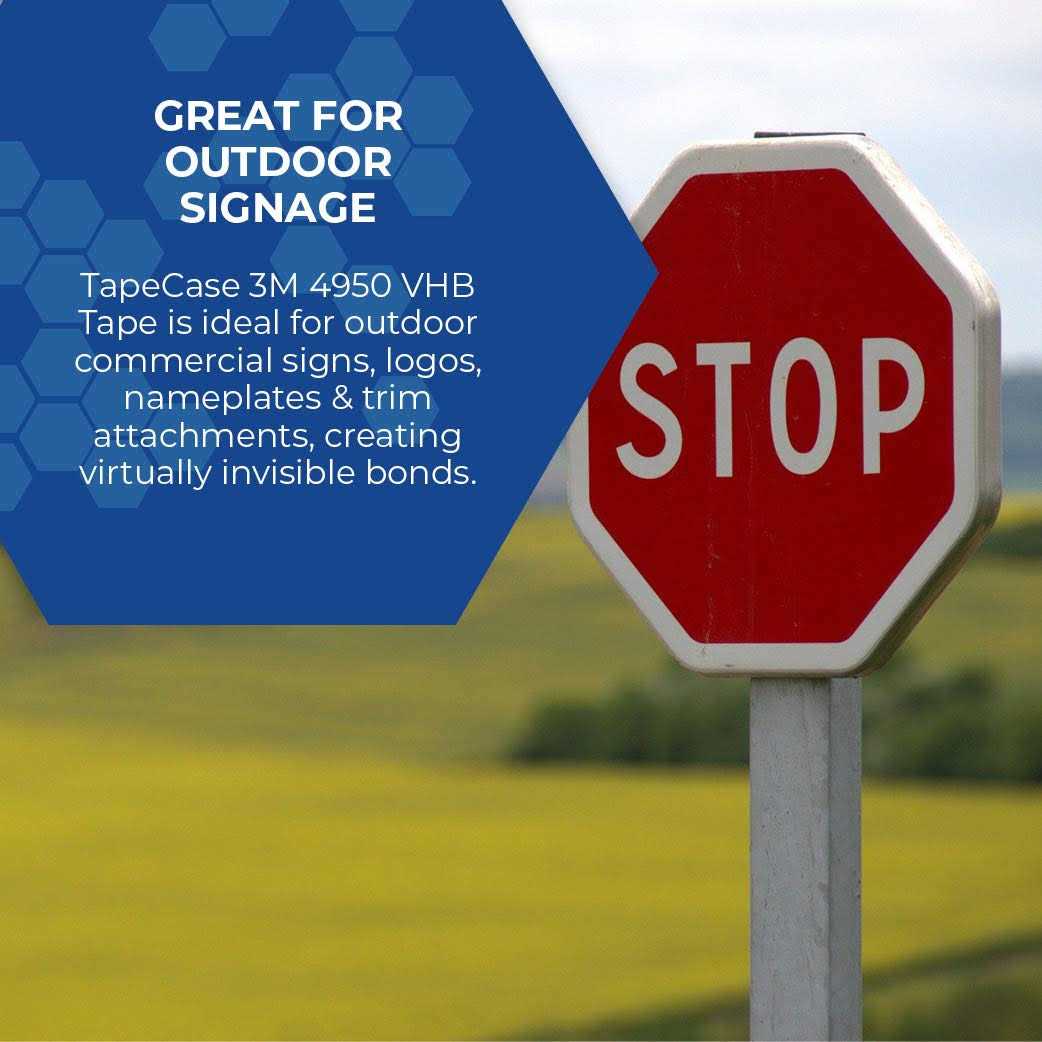 3M Double Sided VHB Foam Tape,5 yd L,3/4 W 4950 - Image 3