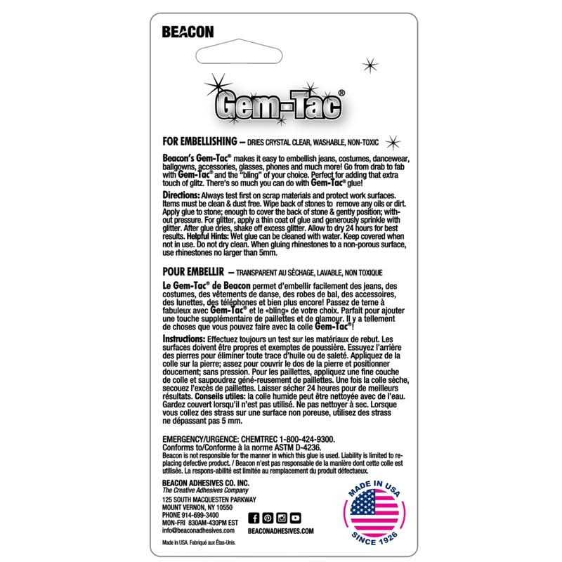 Beacon Gem-Tac Embellish Glue 2oz - Image 5