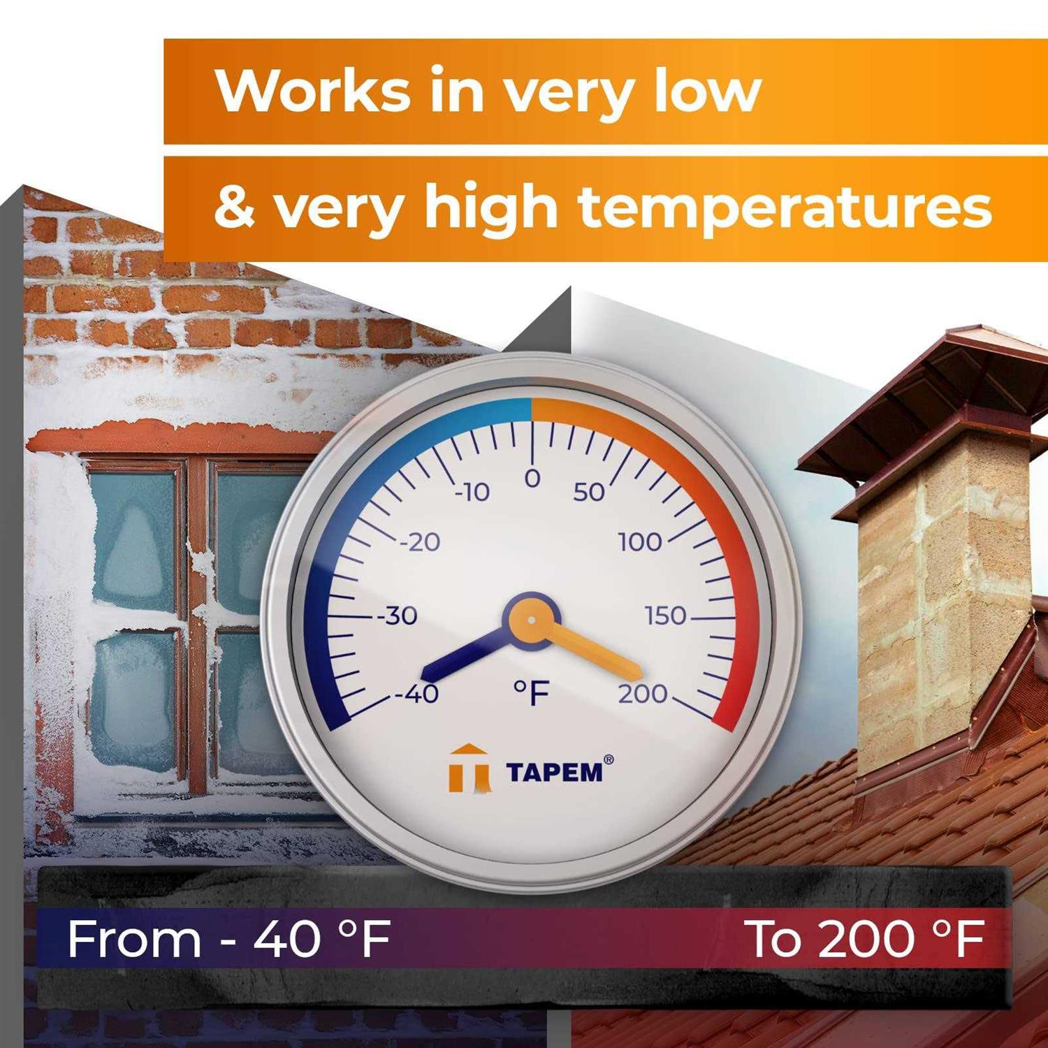 Tapem Butyl Tape 1/8 x 3/4 x 30 ft White Butyl Sealant Tape - Image 3