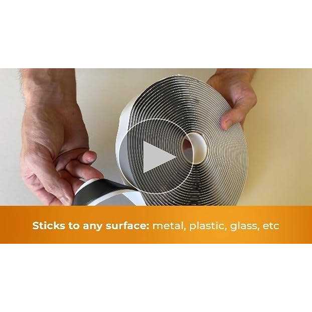 Tapem Butyl Tape 1/8 x 3/4 x 30 ft White Butyl Sealant Tape - Image 4