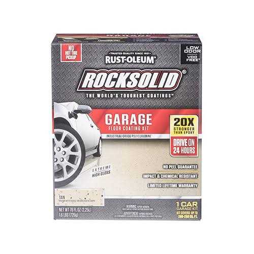 Rust-Oleum RockSolid Garage Floor Coating Kit Mocha - Image 2