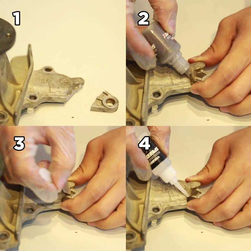 Visbella 7 Seconds Speedy Fix Filling and Reinforcing Dual Adhesive System Resin Instant Adhesive Welding Powder Kit - Image 5