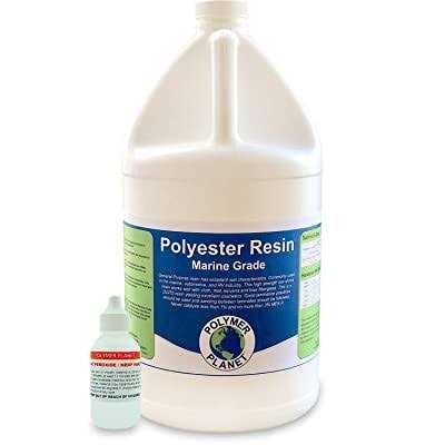 True Composites Fiberglass Resin Polyester Resin Marine Grade Resin 1 Gallon with MEKP Hardener Polymer Resin Fiberglass Repair Kit Laminating Resin - Image 5