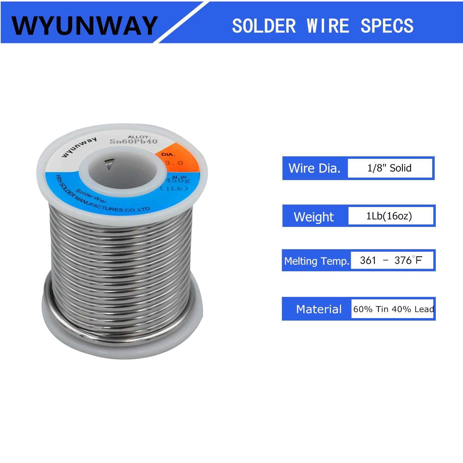 Wyunway 6040 Solder For Stained Glass 1lb Solder Wire - Image 3