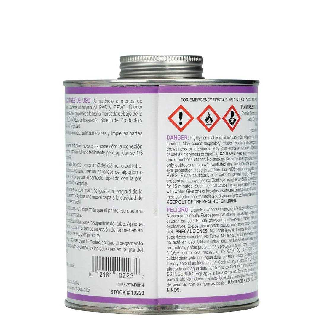 Weld-On P-70 Purple Primer PVC/CPVC - Image 5