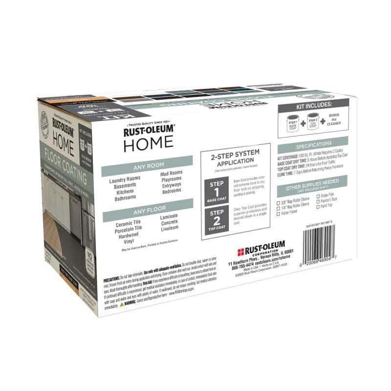 Rust-Oleum Home Floor Coating Deep Tint Matte Kit 360100 - Image 4