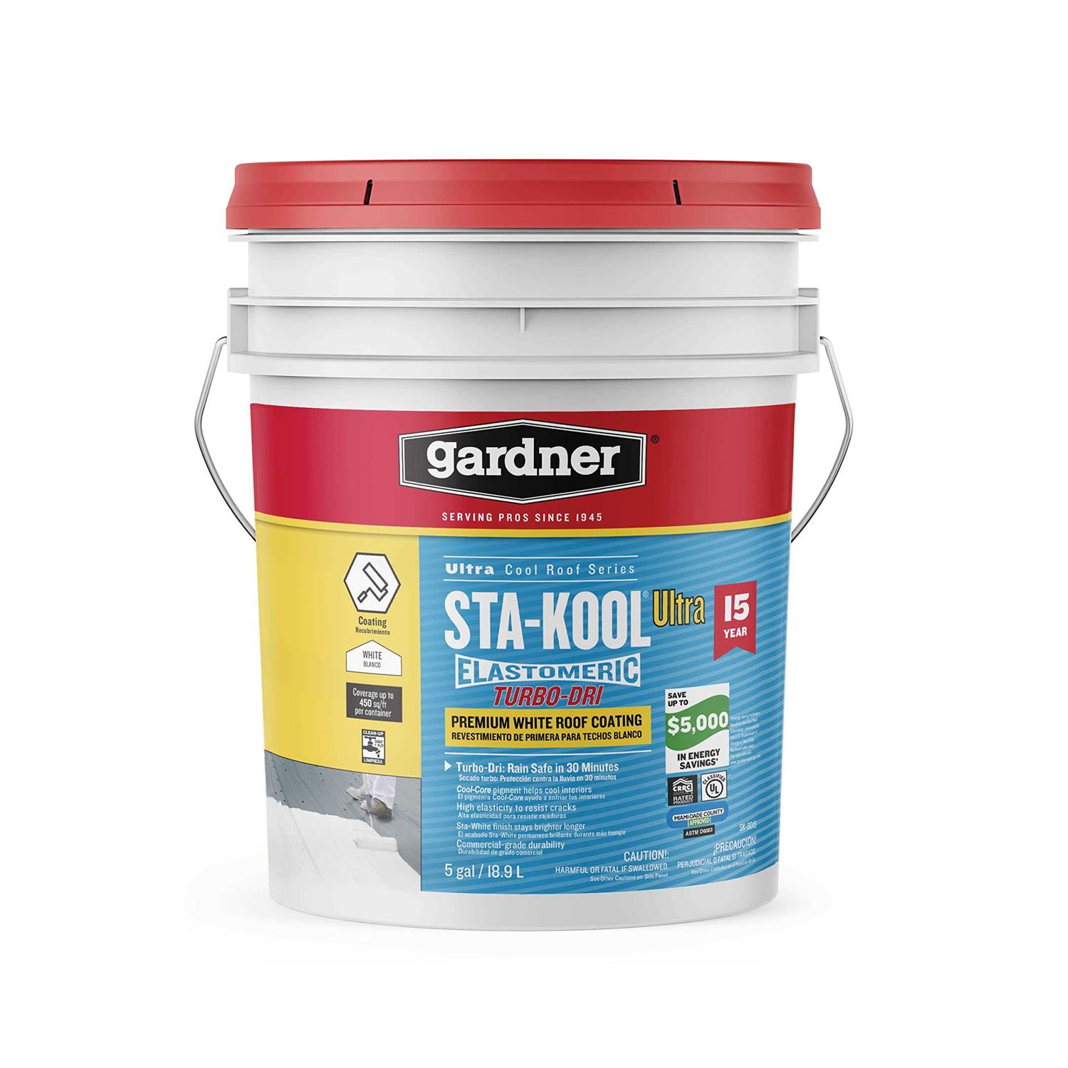 Gardner Sta-Kool 15 YR Turbo-Dri Elastomeric Roof Coating